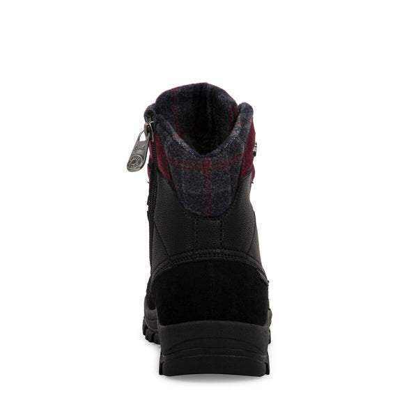 BLACK BURGUNDY SUEDE