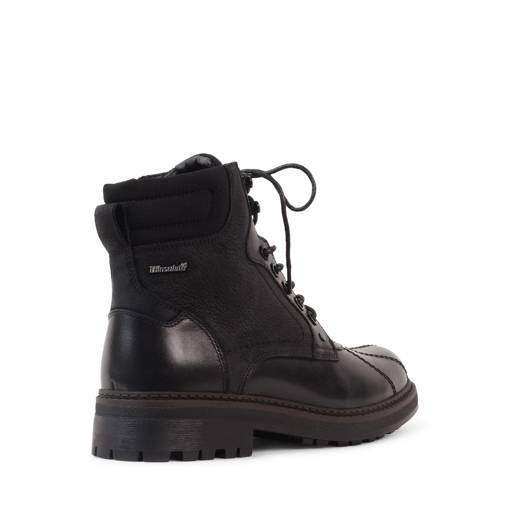 JENSEN BLACK LEATHER WATERPROOF BOOT