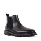 SILVIO BLACK LEATHER WATERPROOF BOOT