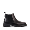 SILVIO BLACK LEATHER WATERPROOF BOOT