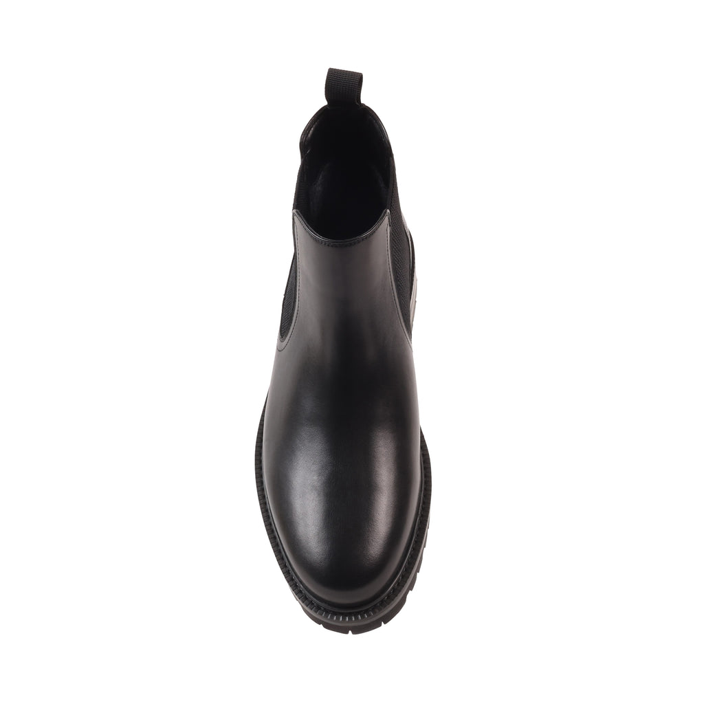 SILVIO BLACK LEATHER WATERPROOF BOOT