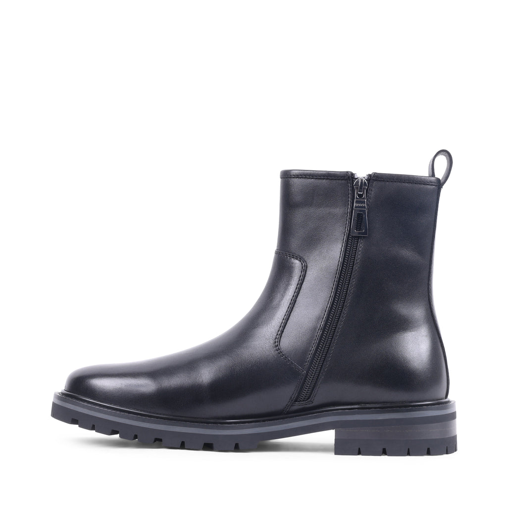SEAN BLACK LEATHER WATERPROOF BOOT