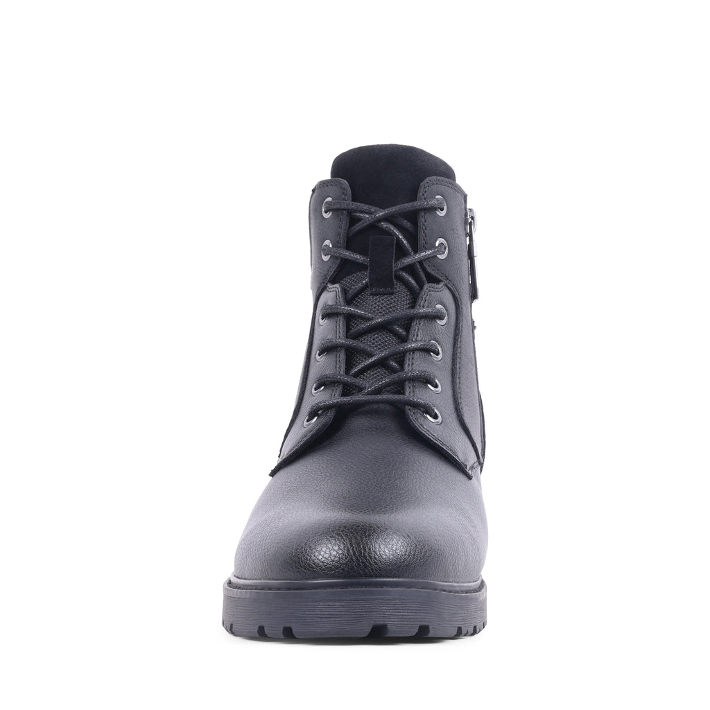 NALDO BLACK LEATHER WATERPROOF BOOT