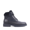 NALDO BLACK LEATHER WATERPROOF BOOT