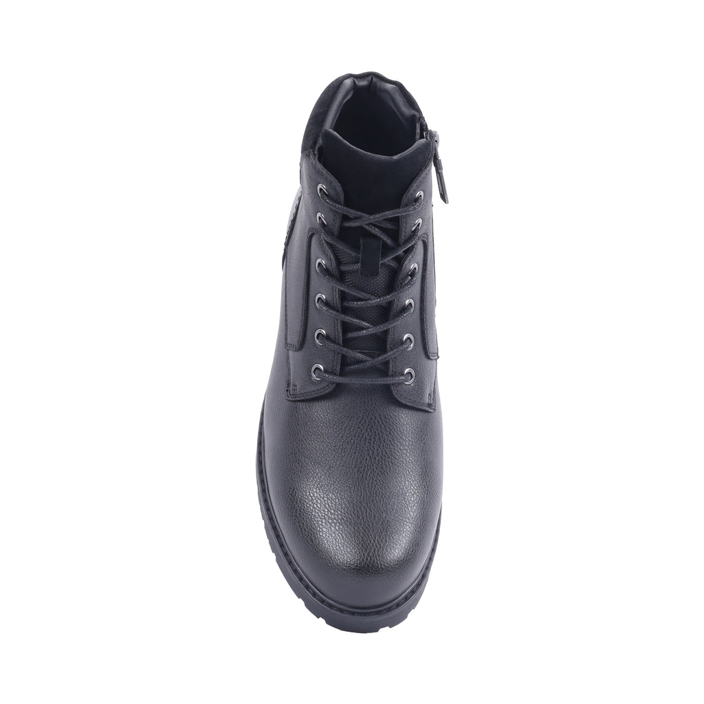 NALDO BLACK LEATHER WATERPROOF BOOT