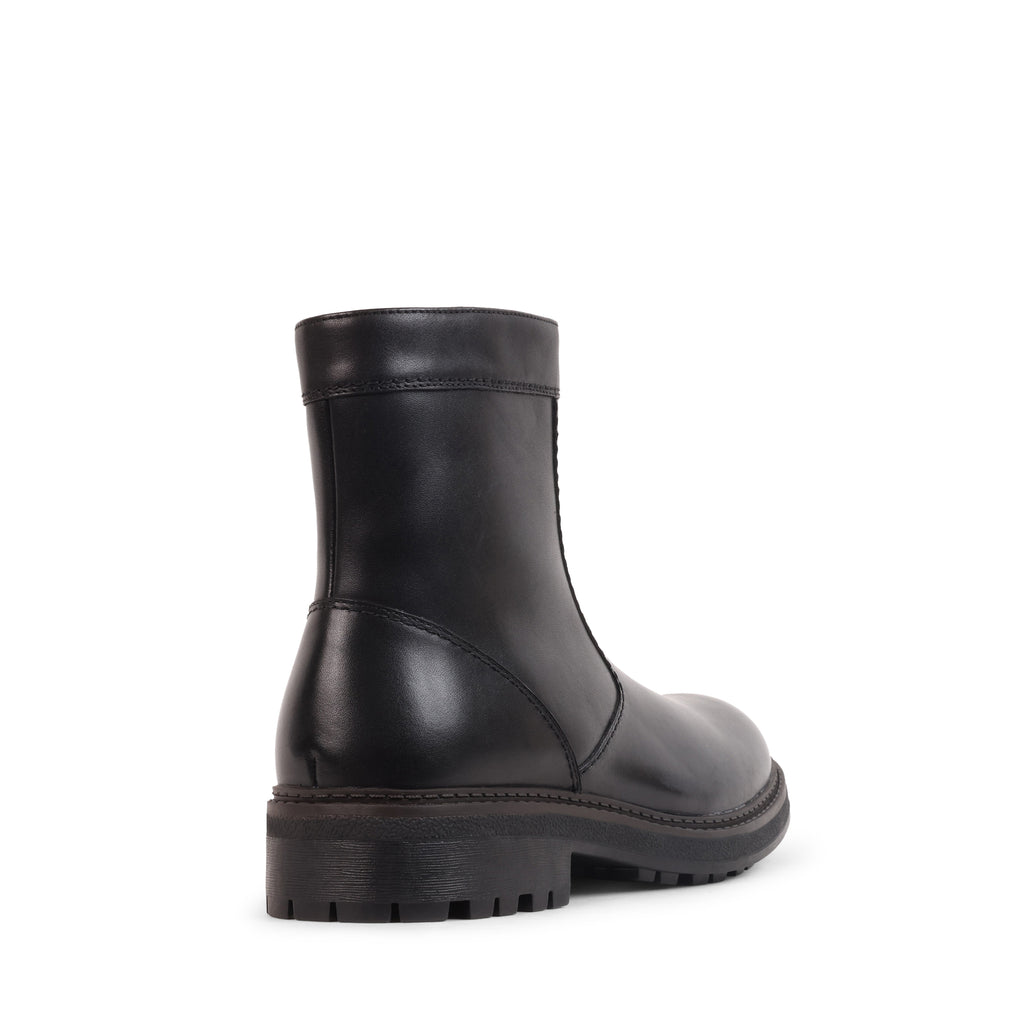 JUNIOR BLACK LEATHER WATERPROOF BOOT