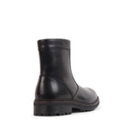 JUNIOR BLACK LEATHER WATERPROOF BOOT