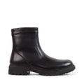 JUNIOR BLACK LEATHER WATERPROOF BOOT