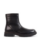 JUNIOR BLACK LEATHER WATERPROOF BOOT