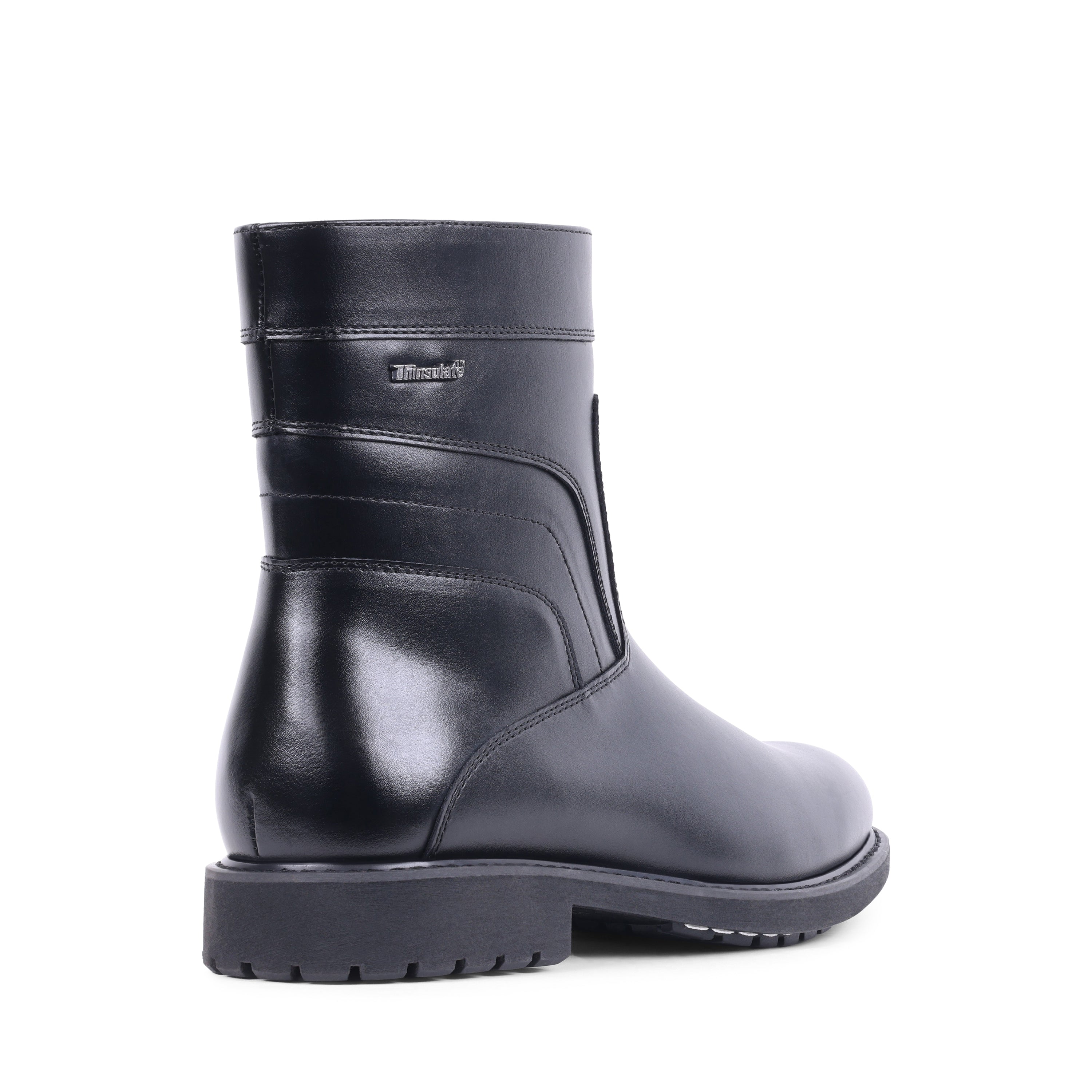 DENIS BLACK LEATHER WATERPROOF BOOT