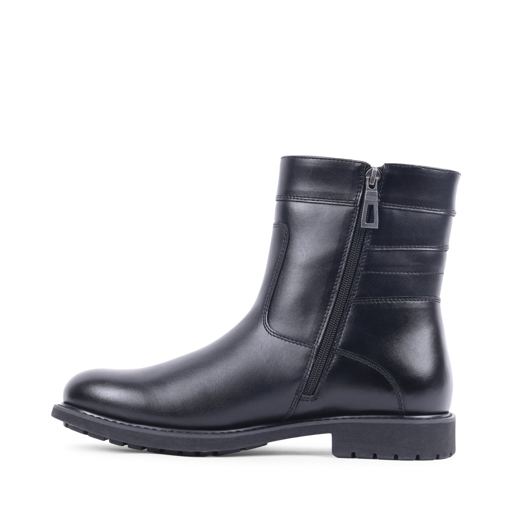 DENIS BLACK LEATHER WATERPROOF BOOT