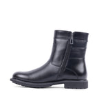 DENIS BLACK LEATHER WATERPROOF BOOT