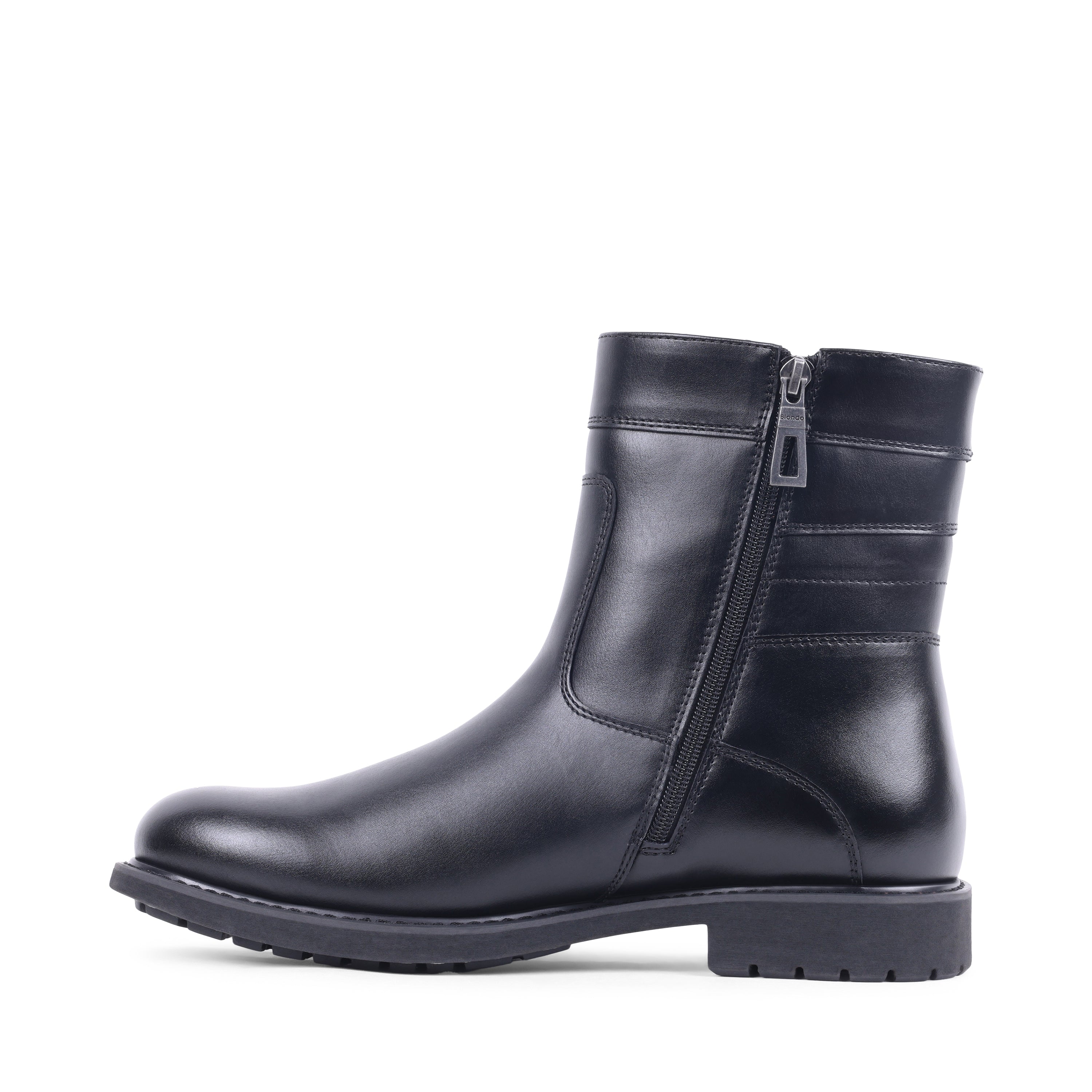 DENIS BLACK LEATHER WATERPROOF BOOT
