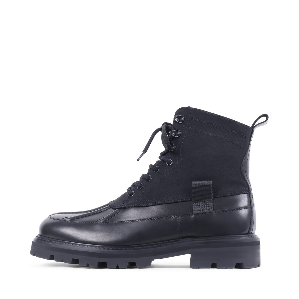 ANTHONY BLACK LEATHER WATERPROOF BOOT