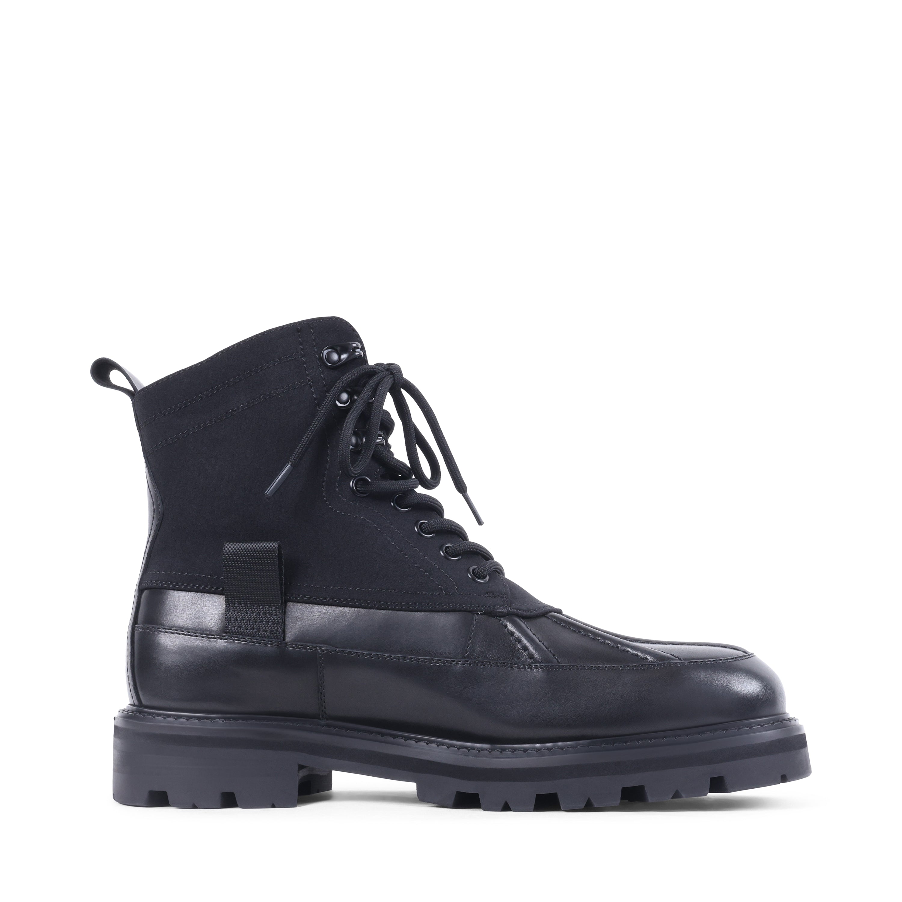 ANTHONY BLACK LEATHER WATERPROOF BOOT