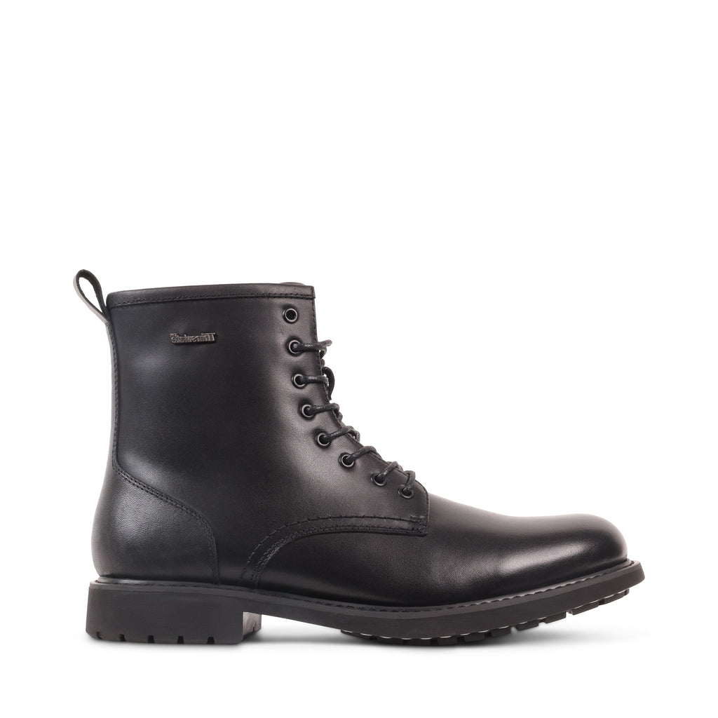 DRACAR BLACK LEATHER WATERPROOF BOOT