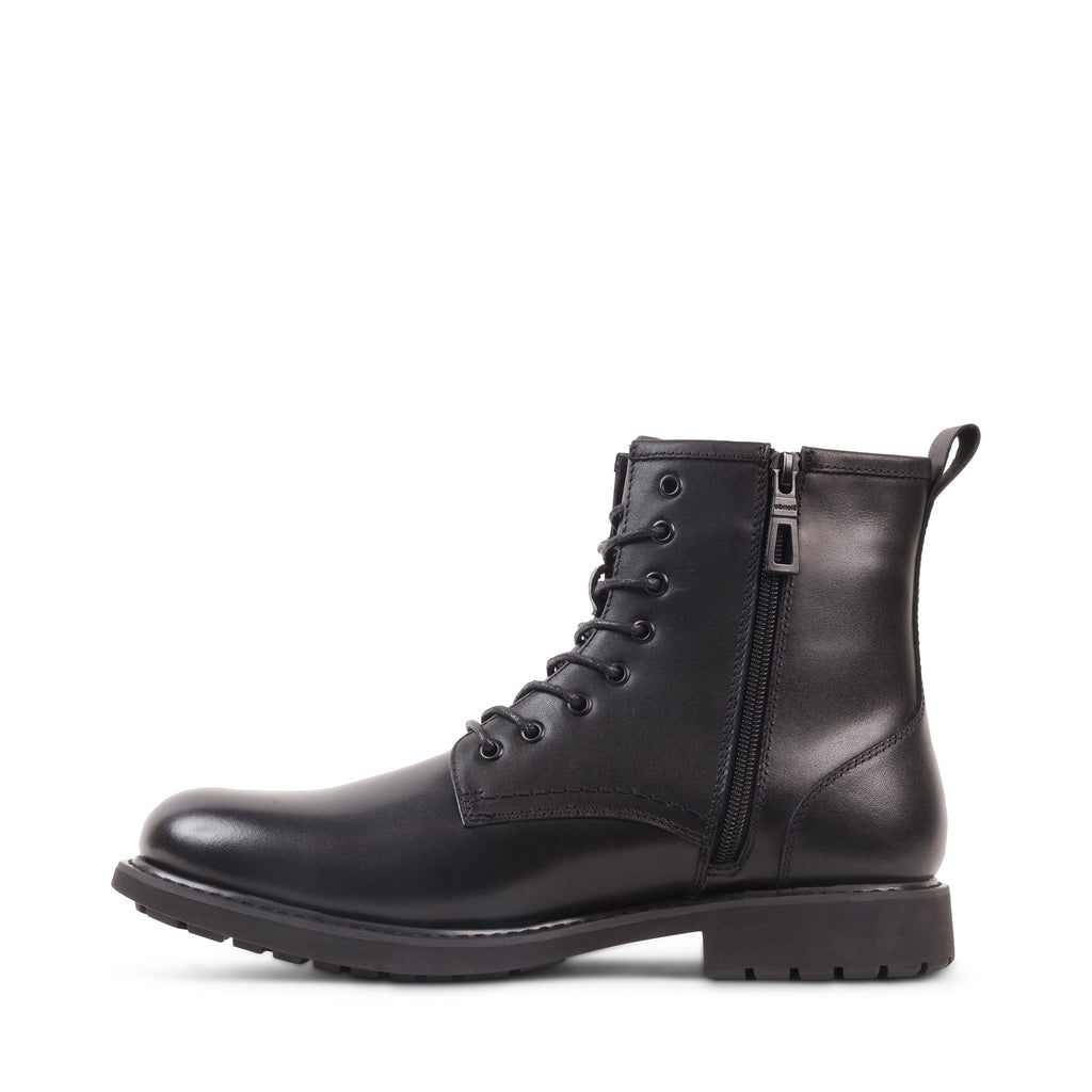 DRACAR BLACK LEATHER WATERPROOF BOOT