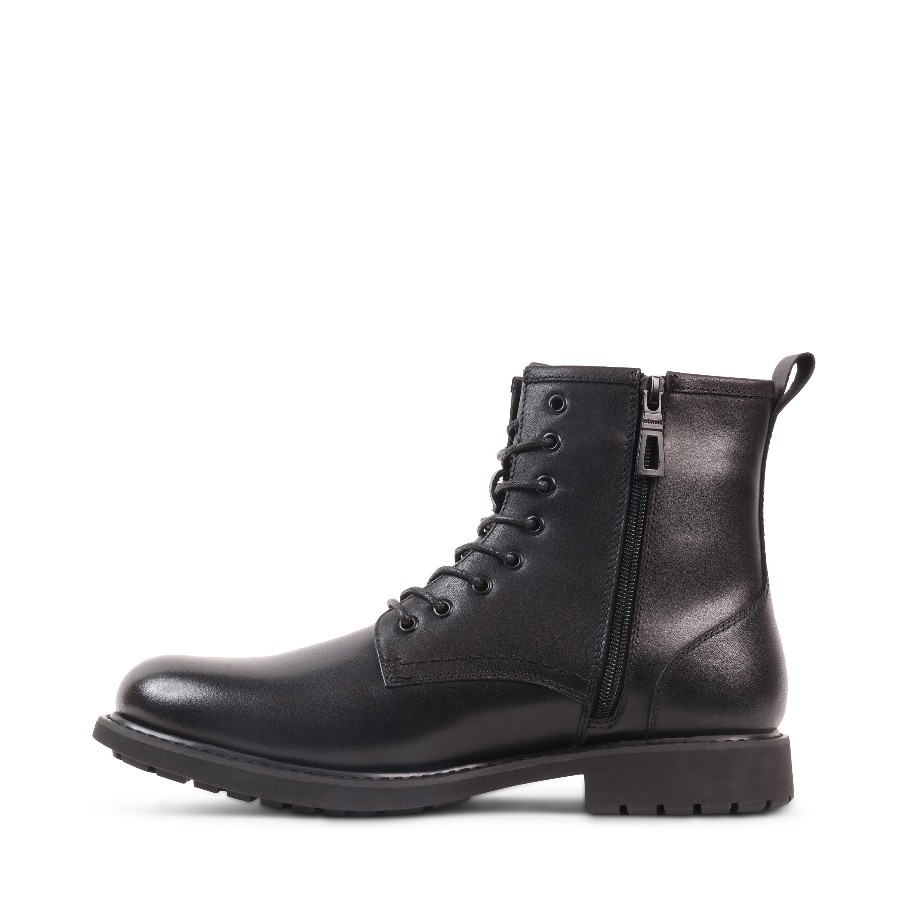 DRACAR BLACK LEATHER WATERPROOF BOOT