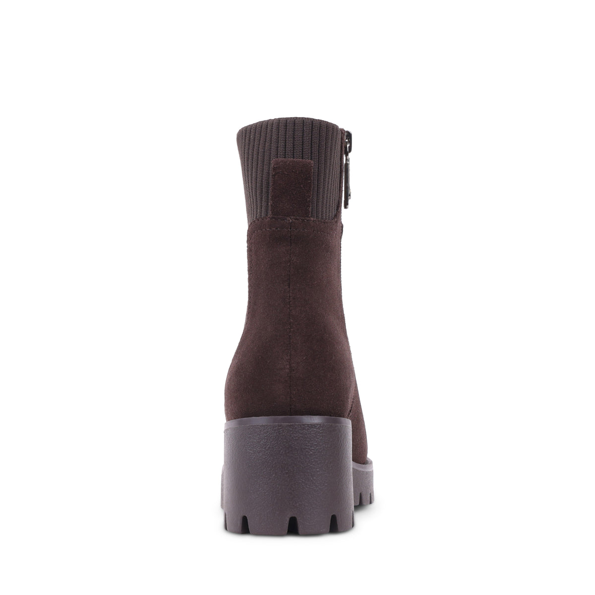 DELTAS Brown Suede Zip-Up Ankle Boots 