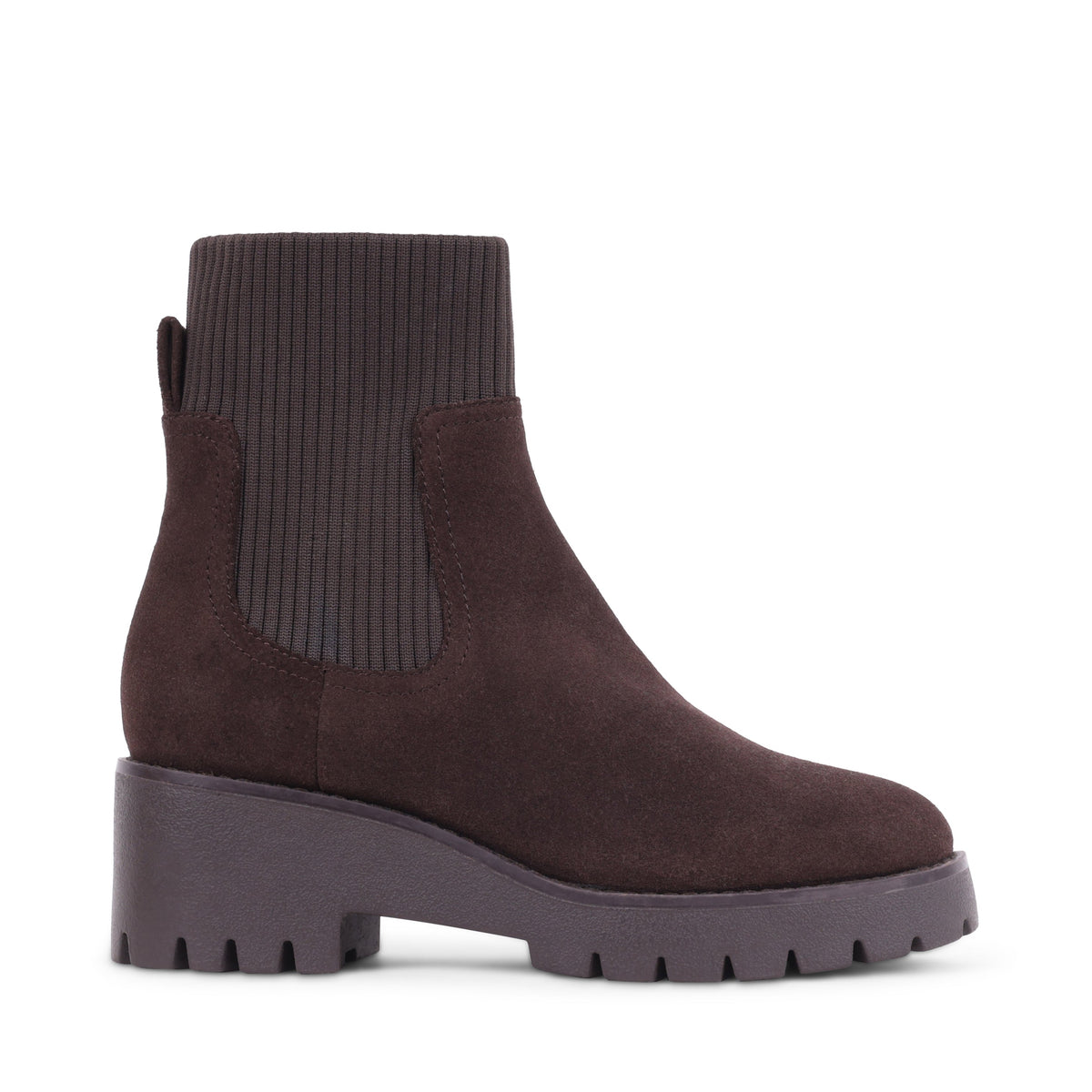 DELTAS Brown Suede Zip-Up Ankle Boots 