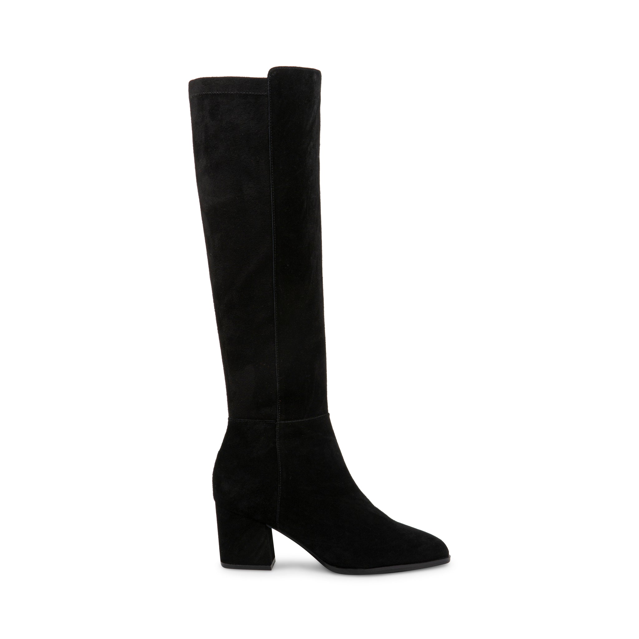 OPHELIAS Black Suede Knee High Boots Women's Waterproof Boots