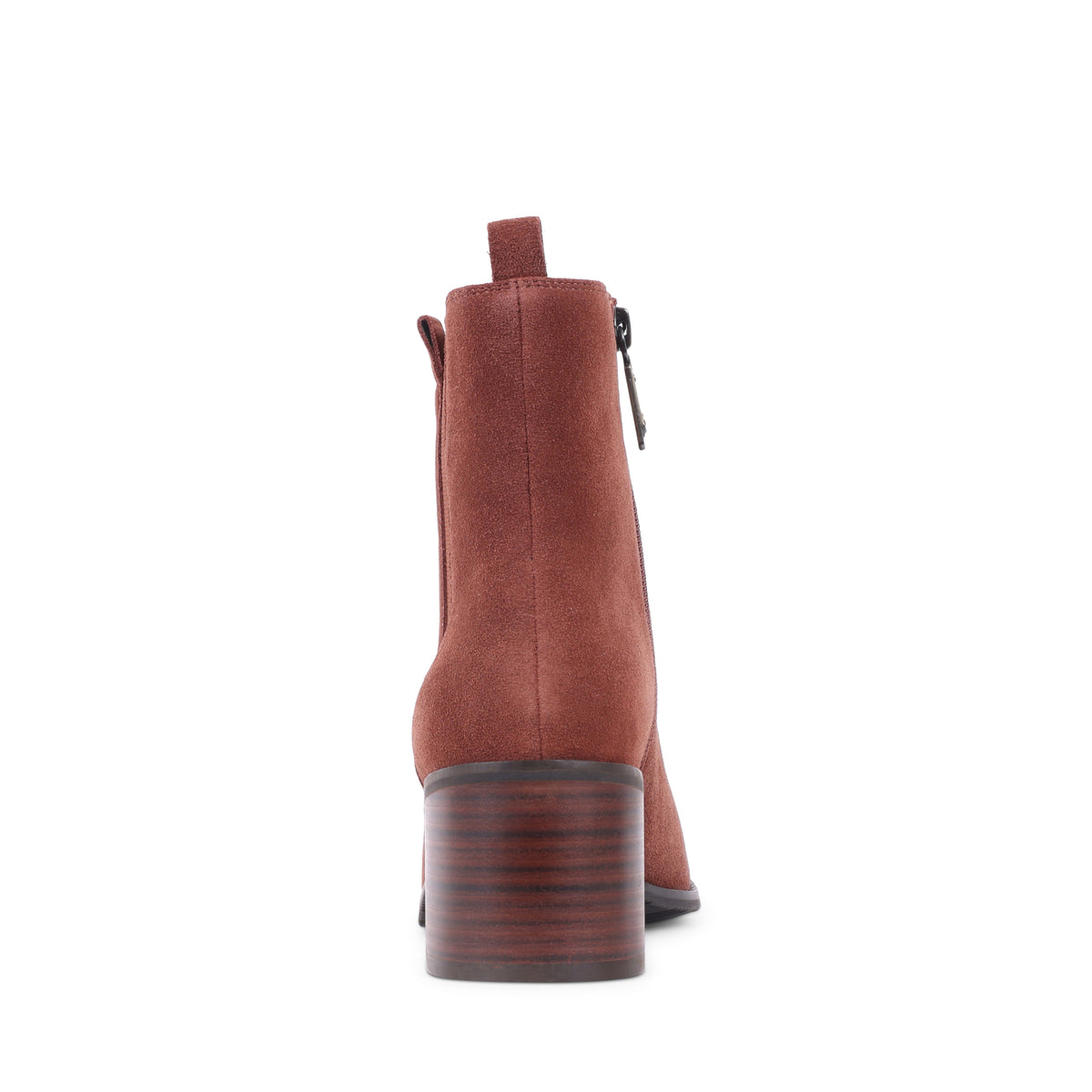 MALLORYS Whiskey Suede Block Heel Zip-Up Waterproof Ankle Boots