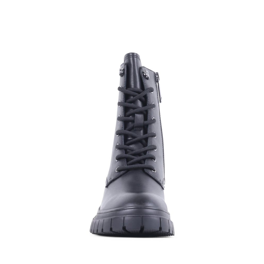 EVERLYY BLACK LEATHER WATERPROOF BOOT