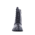 EVERLYY BLACK LEATHER WATERPROOF BOOT