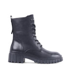 EVERLYY BLACK LEATHER WATERPROOF BOOT