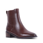 SESHA Cafe Leather Zip-Up Waterproof Ankle Boots