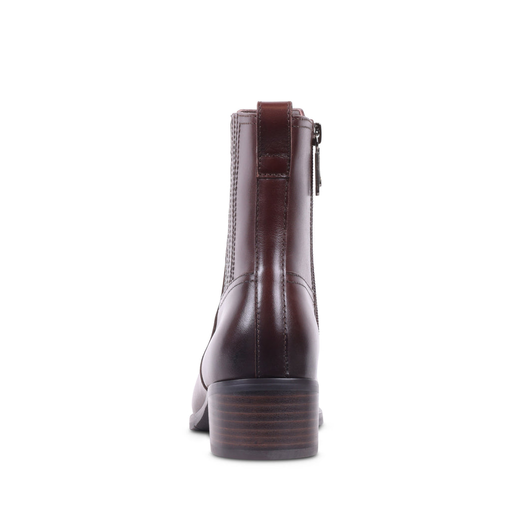 SESHA Cafe Leather Zip-Up Waterproof Ankle Boots