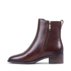SESHA Cafe Leather Zip-Up Waterproof Ankle Boots