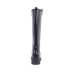 JUSTINE BLACK LEATHER WATERPROOF BOOT