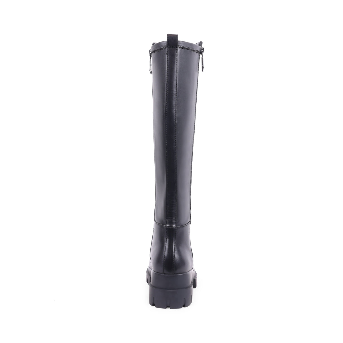JUSTINE BLACK LEATHER WATERPROOF BOOT