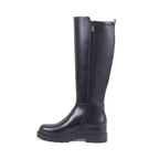 JUSTINE BLACK LEATHER WATERPROOF BOOT