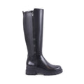 JUSTINE BLACK LEATHER WATERPROOF BOOT
