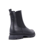 NOELENE BLACK LEATHER WATERPROOF BOOT
