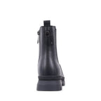 NOELENE BLACK LEATHER WATERPROOF BOOT