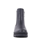NOELENE BLACK LEATHER WATERPROOF BOOT