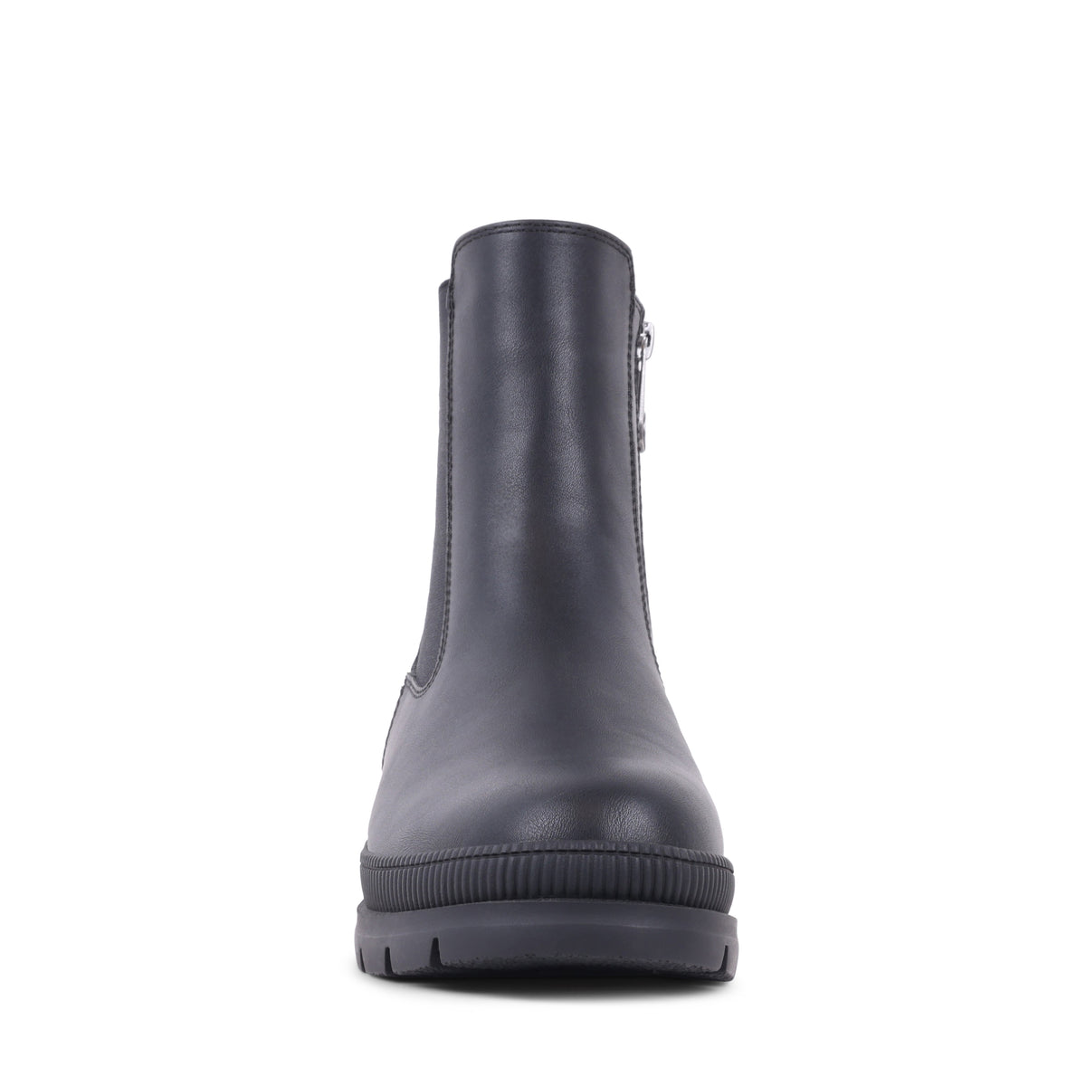 NOELENE BLACK LEATHER WATERPROOF BOOT