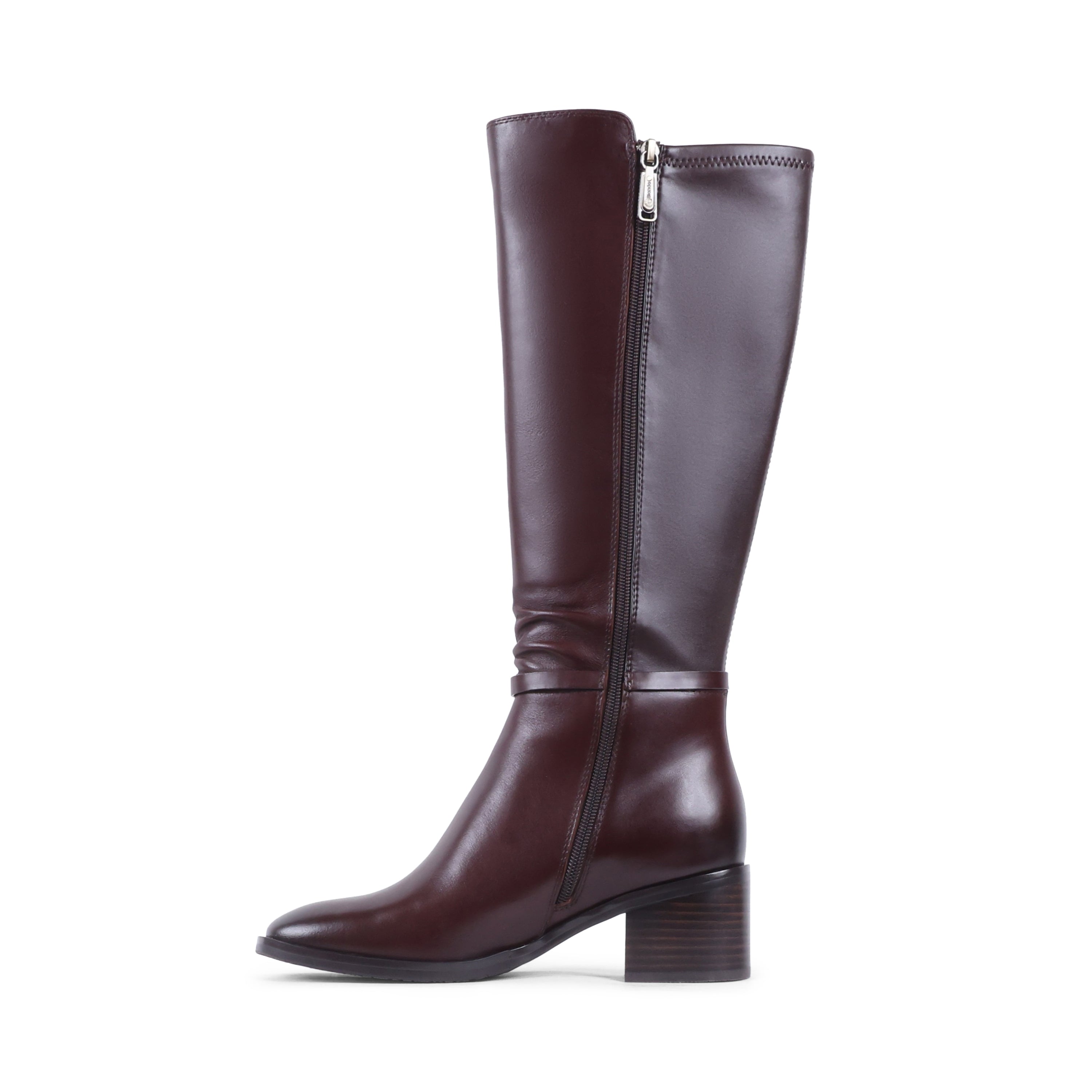 RAELYNN CAFE LEATHER WATERPROOF BOOT