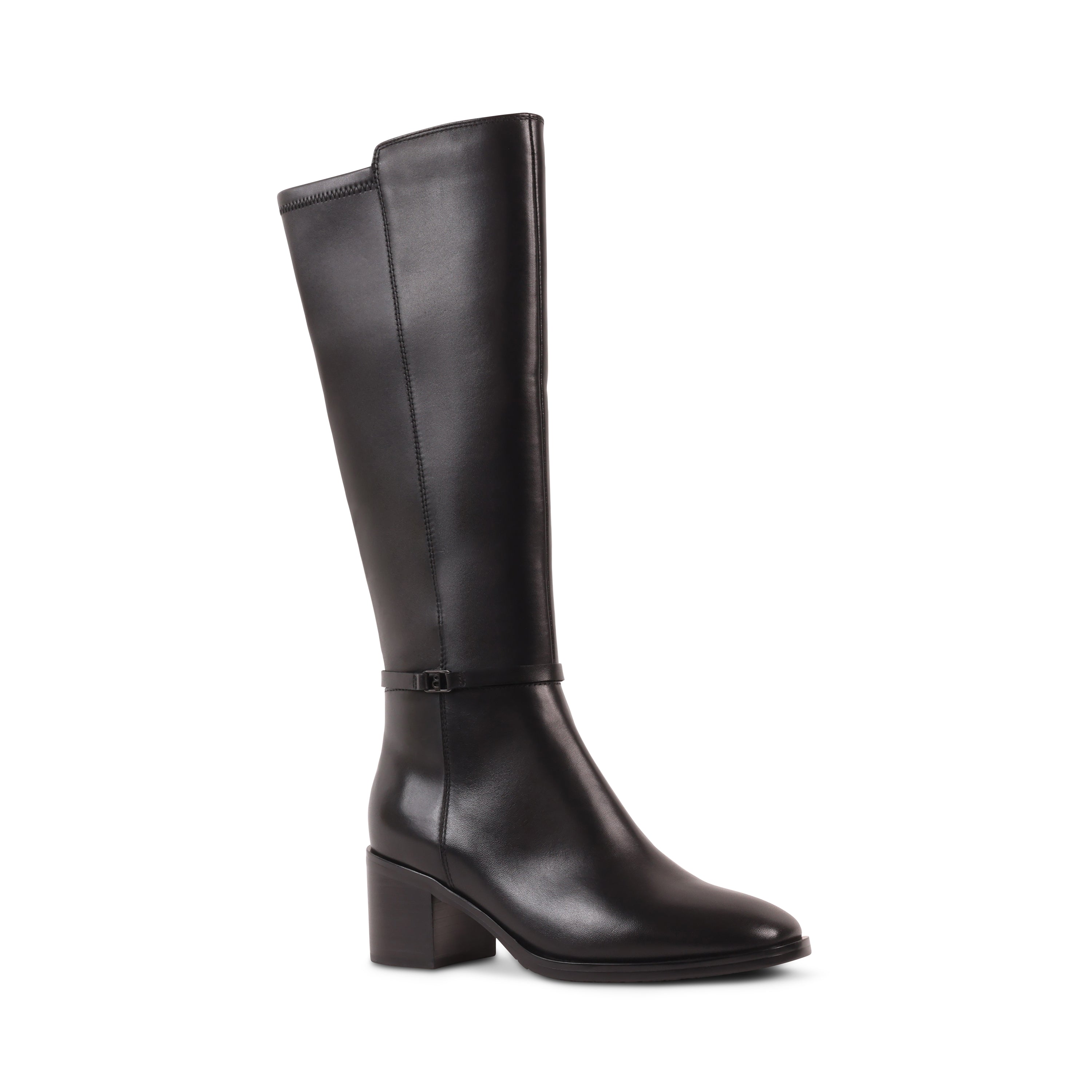 RAELYNN BLACK LEATHER WATERPROOF BOOT