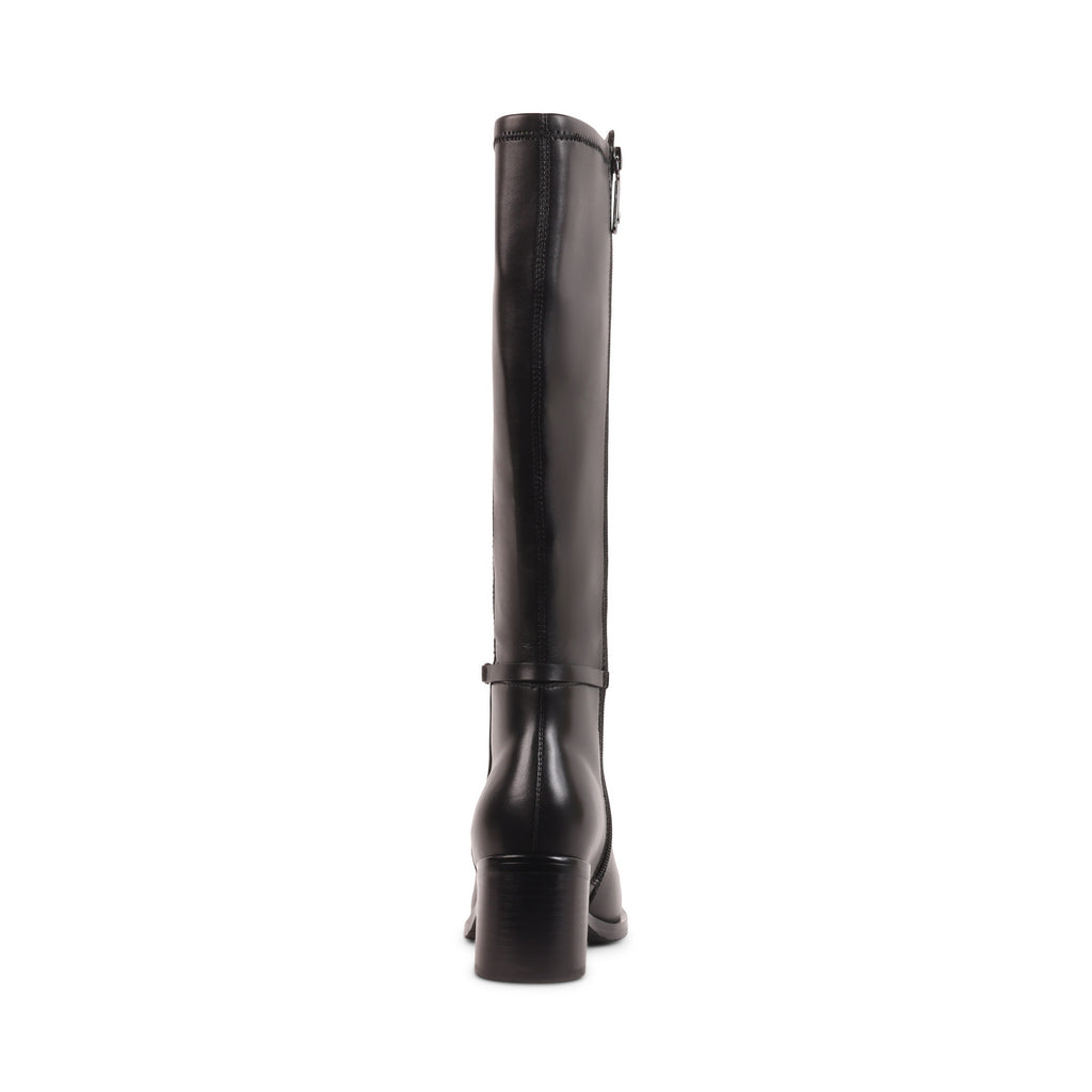 RAELYNN BLACK LEATHER WATERPROOF BOOT