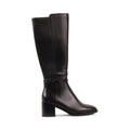 RAELYNN BLACK LEATHER WATERPROOF BOOT
