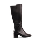 RAELYNN BLACK LEATHER WATERPROOF BOOT