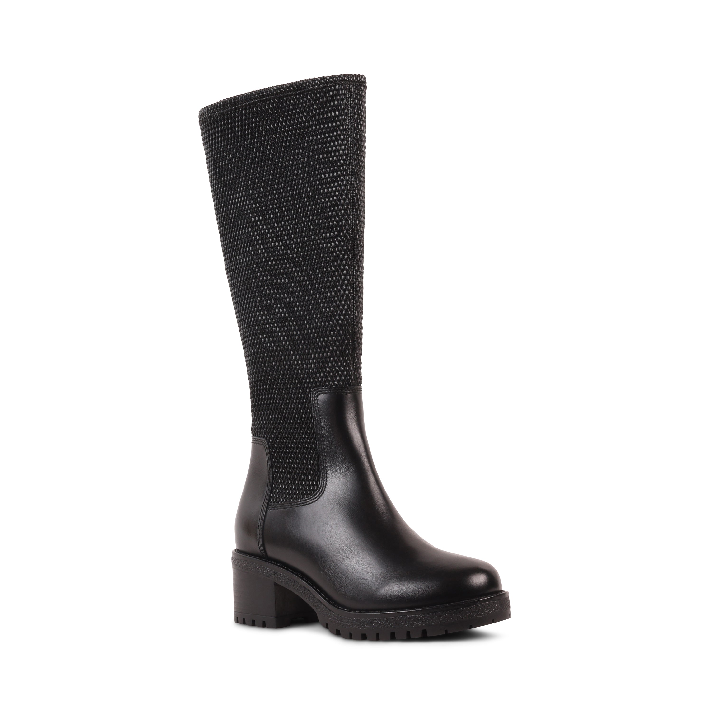 DESIRA BLACK LEATHER WATERPROOF BOOT