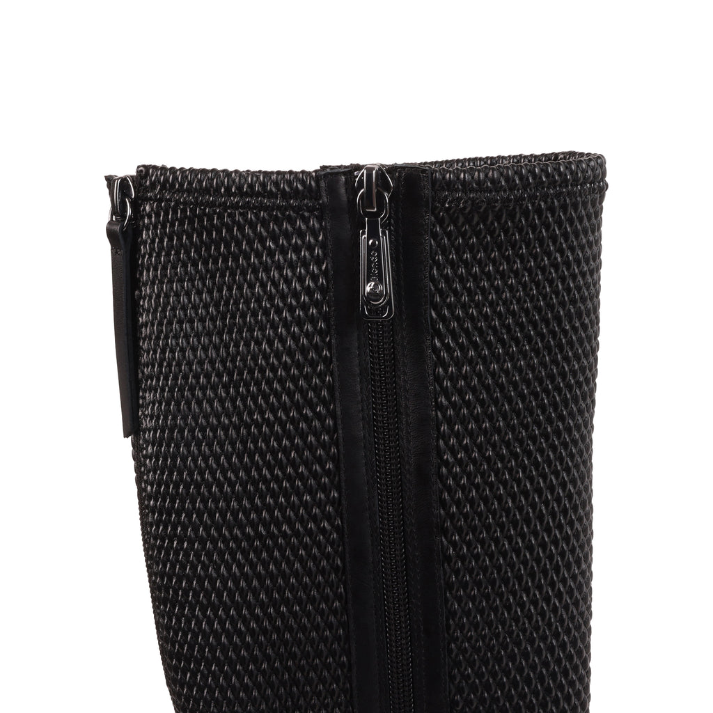DESIRA BLACK LEATHER WATERPROOF BOOT