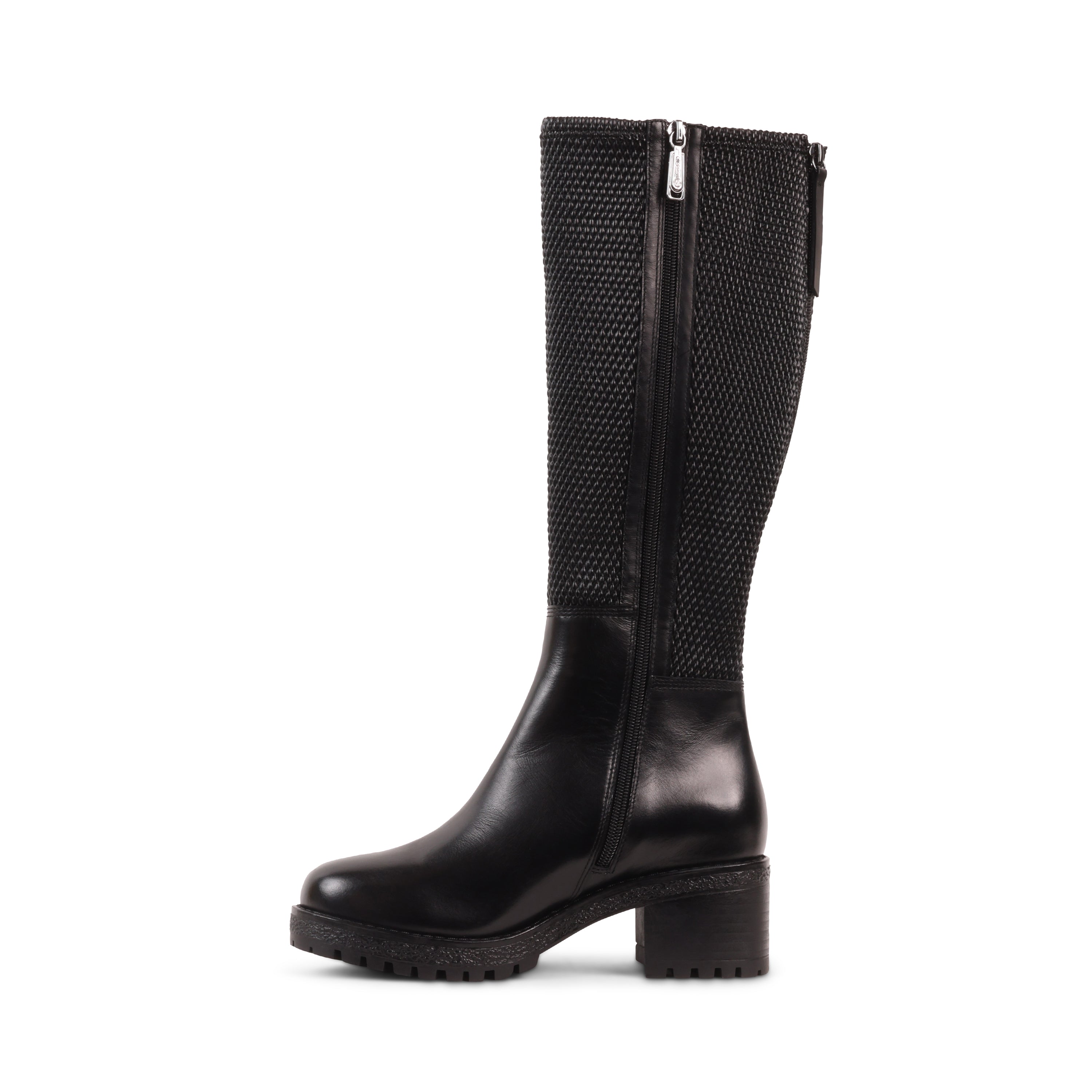 DESIRA BLACK LEATHER WATERPROOF BOOT