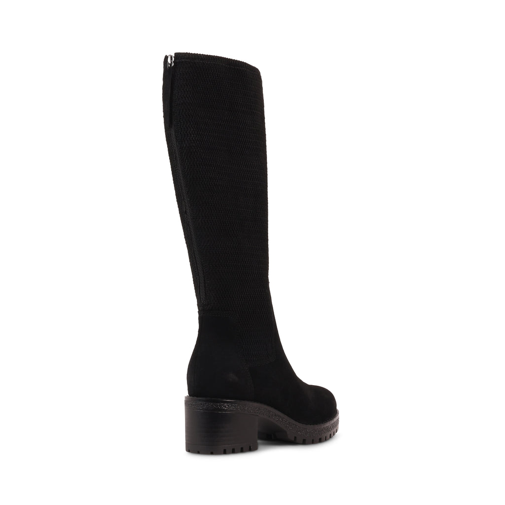 DESIRAS BLACK SUEDE WATERPROOF BOOT
