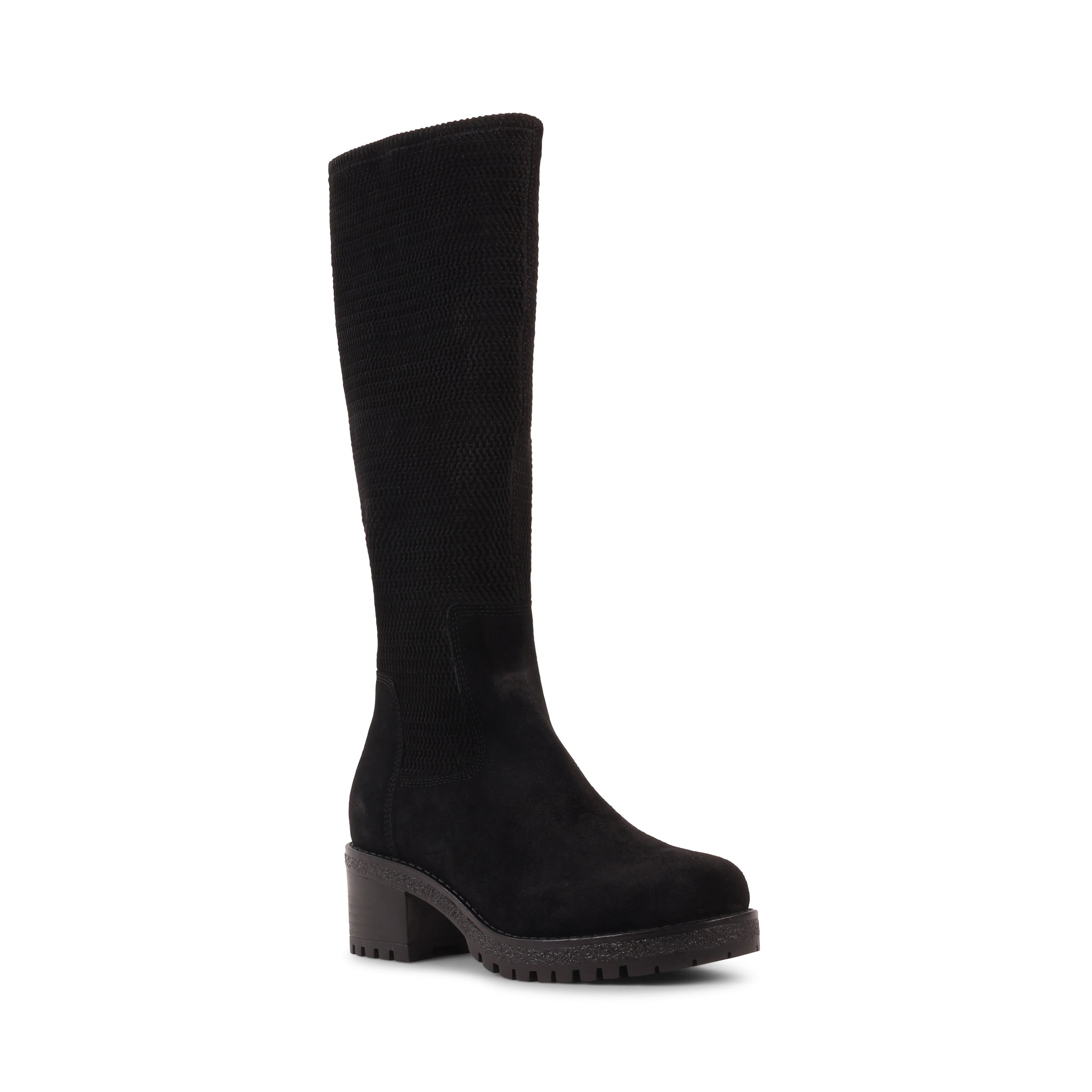 DESIRAS BLACK SUEDE WATERPROOF BOOT